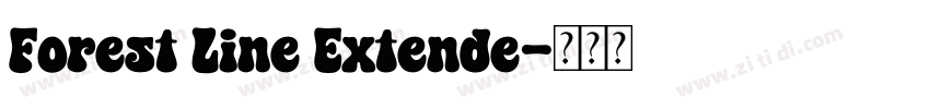 Forest Line Extende字体转换